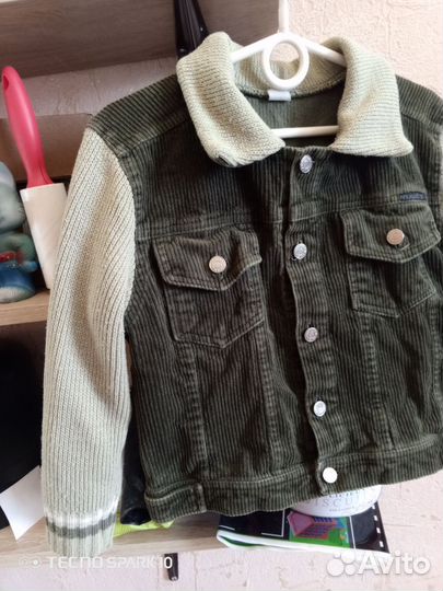 Вельветовая куртка для мальчика 92-98