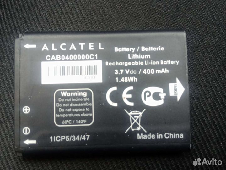 Аккумулятор Alcatel