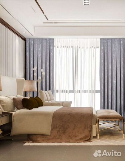 Новый комплект штор 2 полотна, затемнение до 60