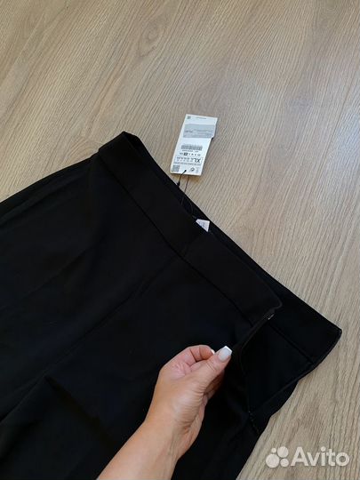 Брюки zara классические широкие L