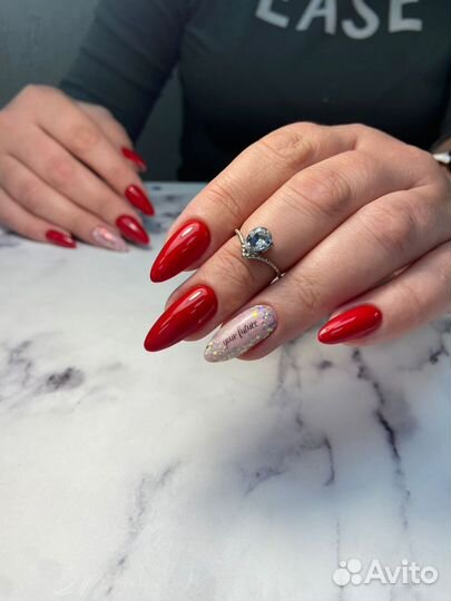 Маникюр, покрытие гель-лак,наращивание