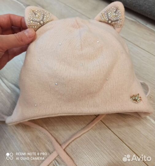 Шапка зимняя для девочки 52 54