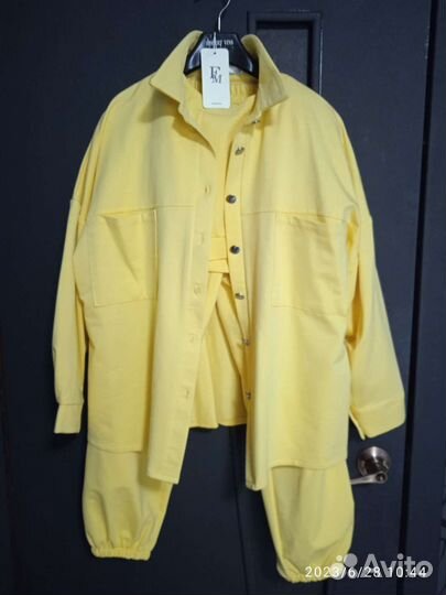 Летний костюм оверсайз новый