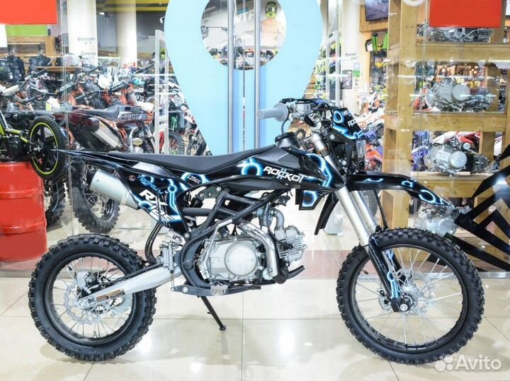 Питбайк rockot RX125-2 Tronium 17/14 черно-синий