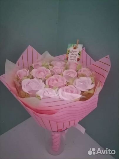 Зефирный букет, цвети, зефир