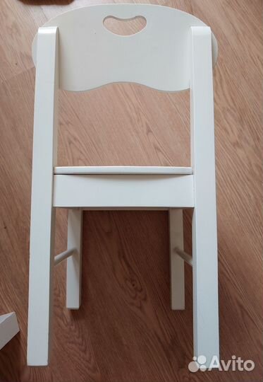 Стол и стул детский белый