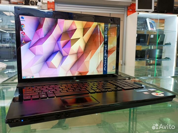 Большой ноутбук HP ProBook 17.3 intel 4g SSD 256gb