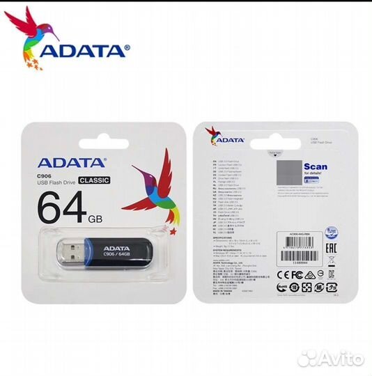 USB флешка Adata 64 Гб новая