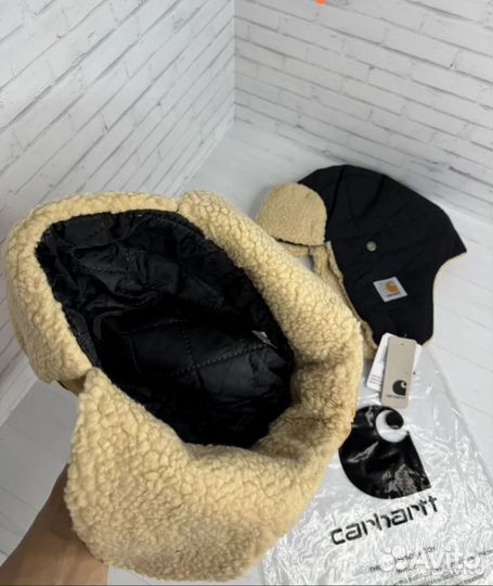 Шапка ушанка carhartt