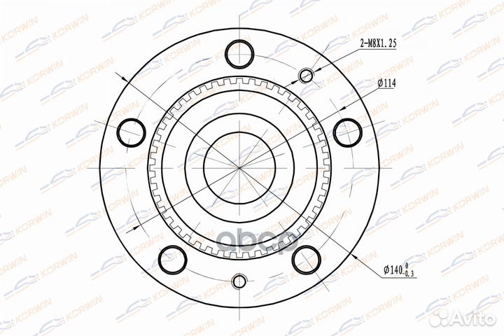 Ступица колеса korwin задняя ABS mazda premacy