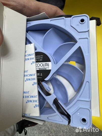 Вентилятор id-cooling zf-12025 baby blue 120mm