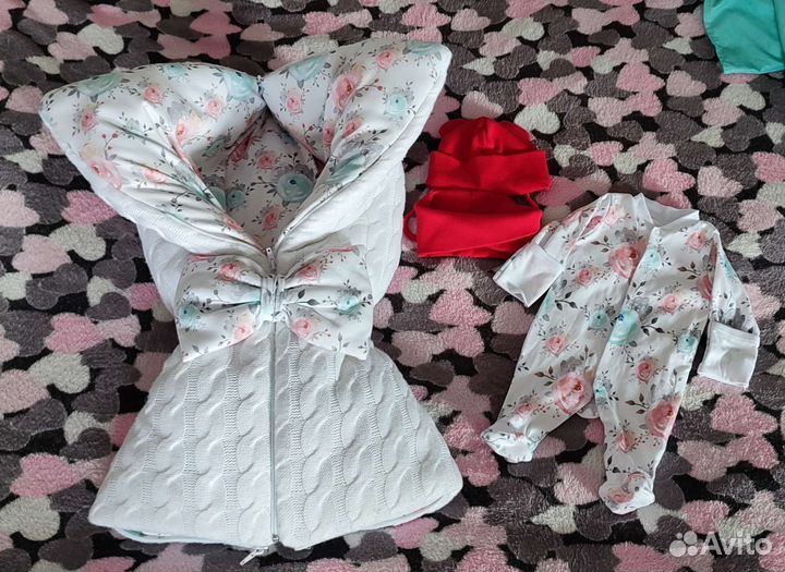 Конверт на выписку зимний для девочки