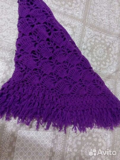 Шаль вязаная/ платок/ косынка