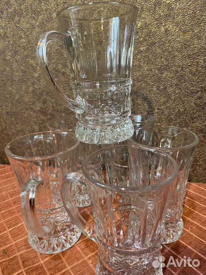 Кружки хрустальные