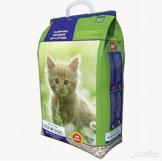 Наполнитель древесный комкующийся