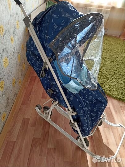 Детские санки коляска бу