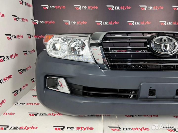 Бампер + Фары Toyota Land Cruiser 200 L1953