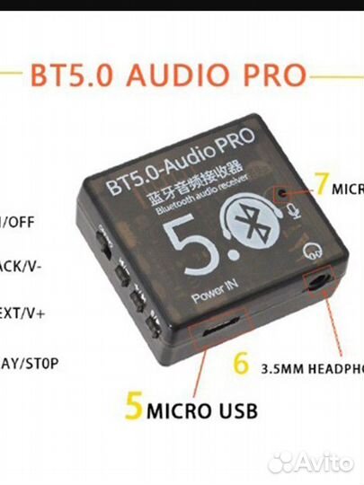 Bluetooth адаптер 3,5mm (v5.0) Audio PRO