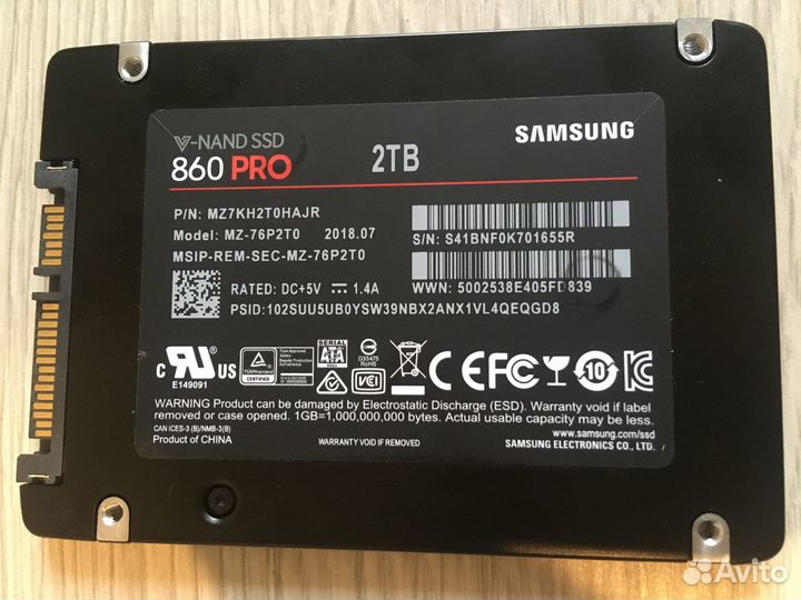 SSD 256 512 1tb 2tb Samsung 850 860 EVO PRO MLC