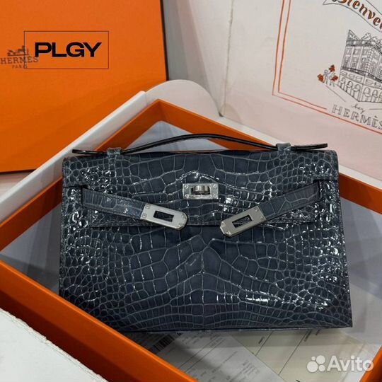 Сумка-клатч Hermes Pochette из кожи аллигатора
