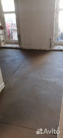 Полусухая стяжка пола за 1 день