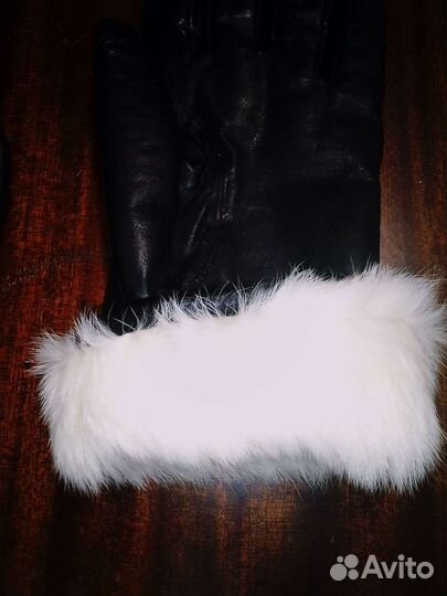 Перчатки женские кожаные новые 7