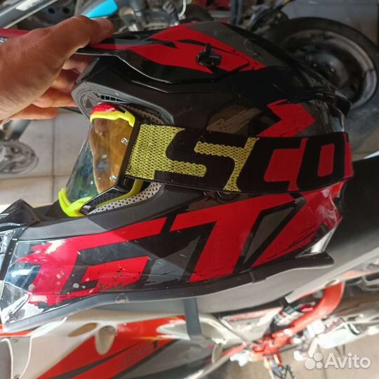 Мото шлем кроссовый