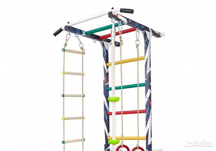 Детская шведская стенка Атлет - Айсберг с турником