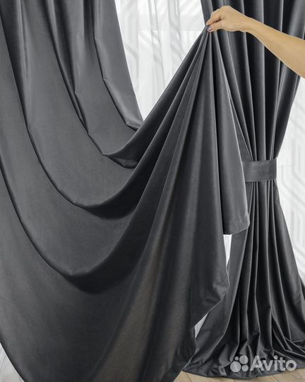 Шторы бархат Беллиссимо мистик новые пошив