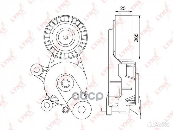 Натяжитель с роликом / приводной PT3099 lynxauto