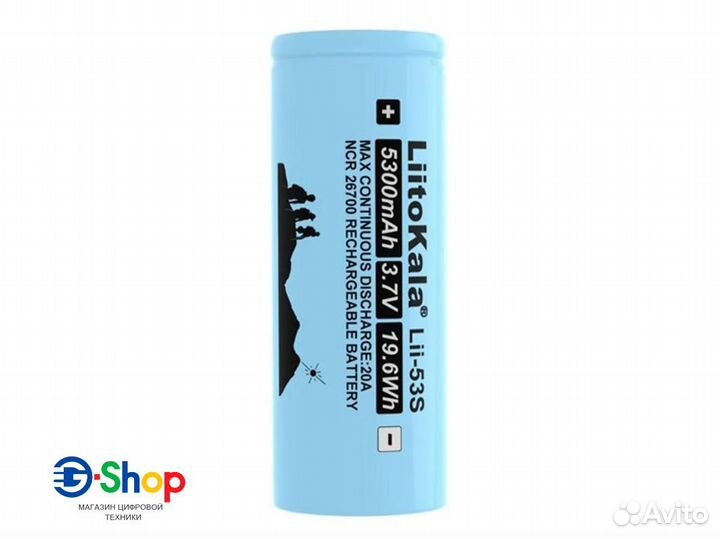 Аккумулятор Li-Ion Liitokala 26700 Lii-53S 20А 3.7