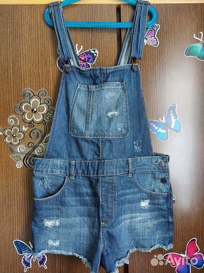 Полукомбинезон джинсовый