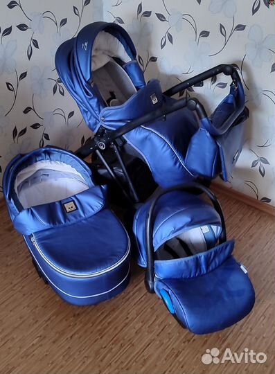 Коляска 3 в 1 zeo camarelo