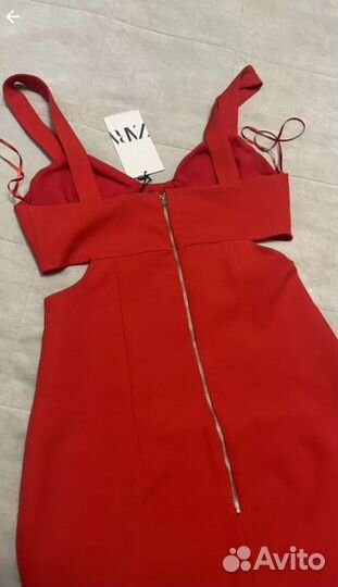 Красное платье Zara