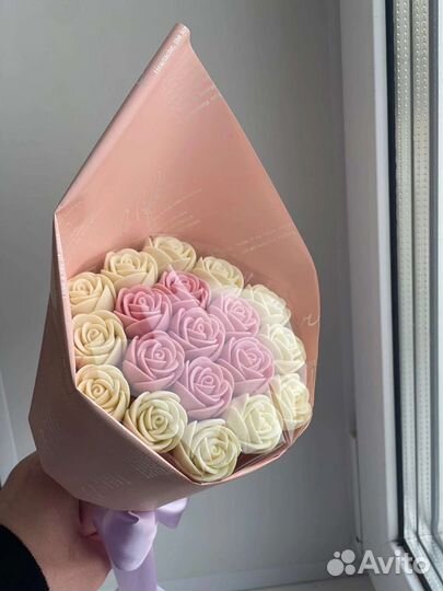 Шоколадные розы и мега киндер