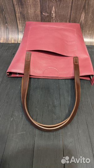 Сумка кожа шопер