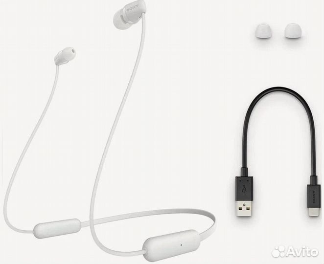 Беспроводные наушники Sony WI-C200 white