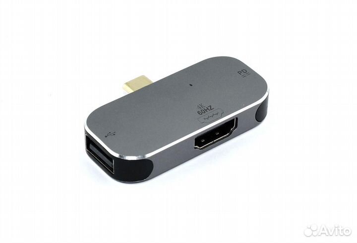 Адаптер Type C на hdmi + USB + PD