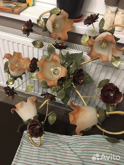 Люстра потолочная бу