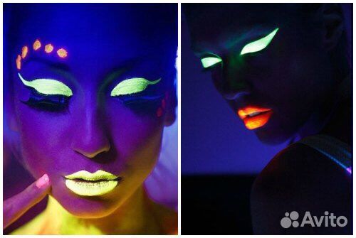 Пигмент для ногтей и макияжа неон флюоресцент