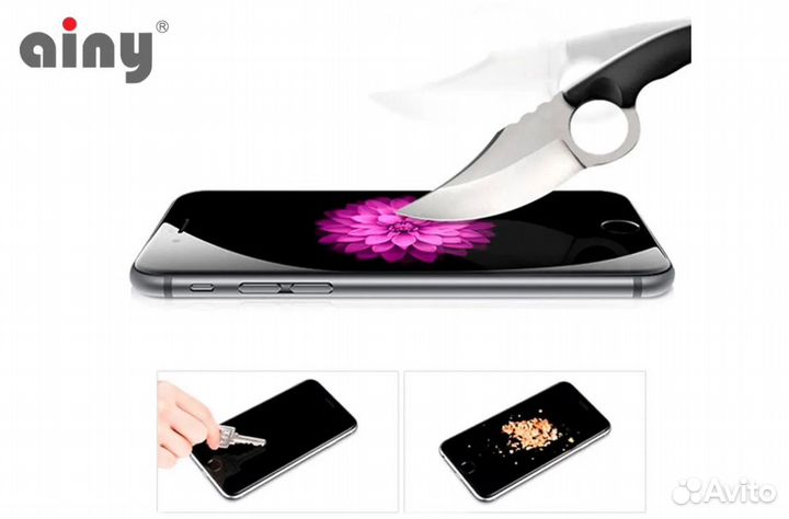 3D защитное стекло Ainy 7/8/SE2 (только перед)