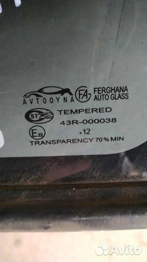 Стекло кузовное глухое заднее правое Daewoo Nexia