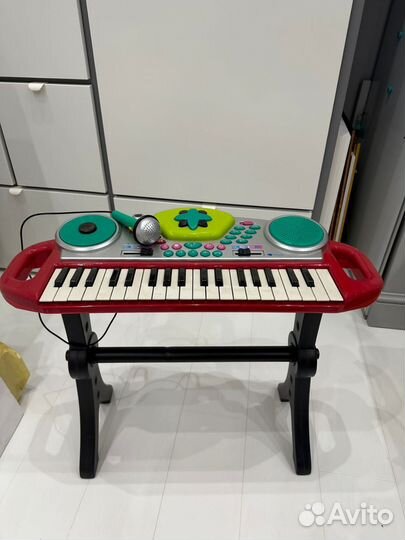 Пианино детское с микрофоном и стульчиком