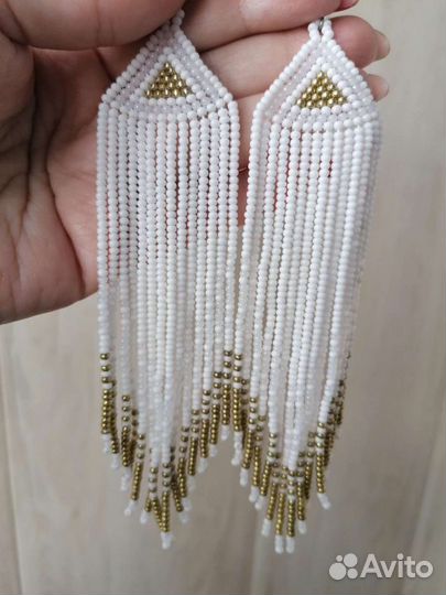 Серьги из бисера