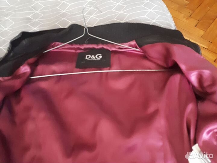 Куртка женская кожаная D&G