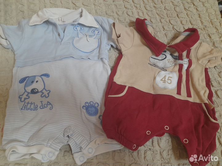 Пакетом вещи на двойню 50-56