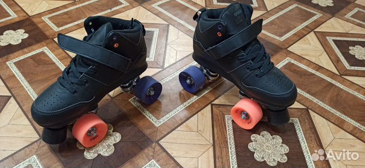 Коньки роликовые новые decathlon четырехколесные