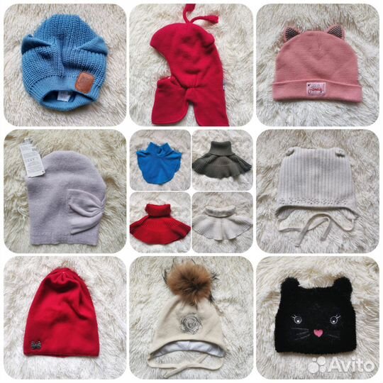 Шапка/снуд для девочки зима/демисезонные 5-7 лет