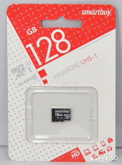 Карта памяти Smart Buy micro sdxc 128GB Class10 UH