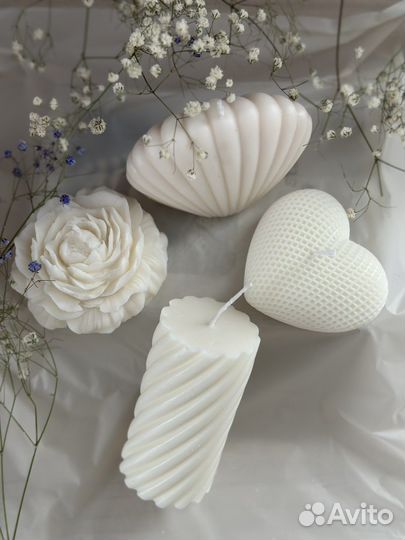 Свеча соевая Ракушка